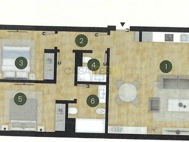 Apartment T2 in Santo António dos Cavaleiros e Frielas, Loures