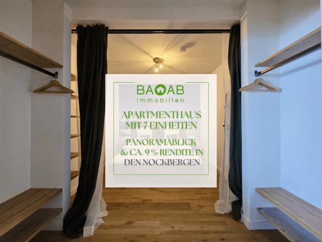 Apartmenthaus mit 7 Einheiten, Panoramablick & ca. 9 % Rendite in den Nockbergen