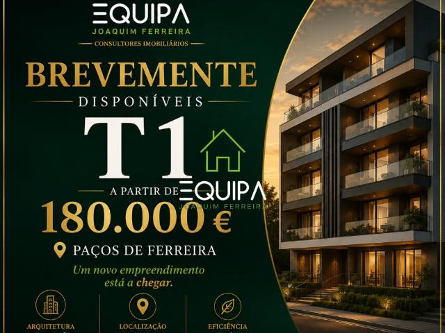 APARTMENTO T1, EM CONSTRUÇÃO, PAÇOS DE FERREIRA