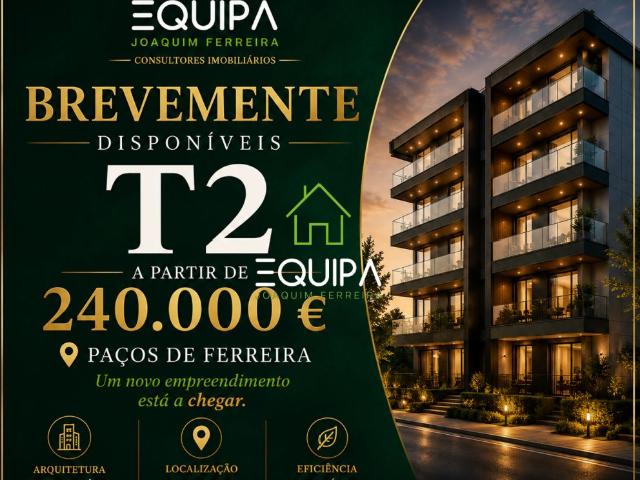 APARTMENTO T2, EM CONSTRUÇÃO, PAÇOS DE FERREIRA