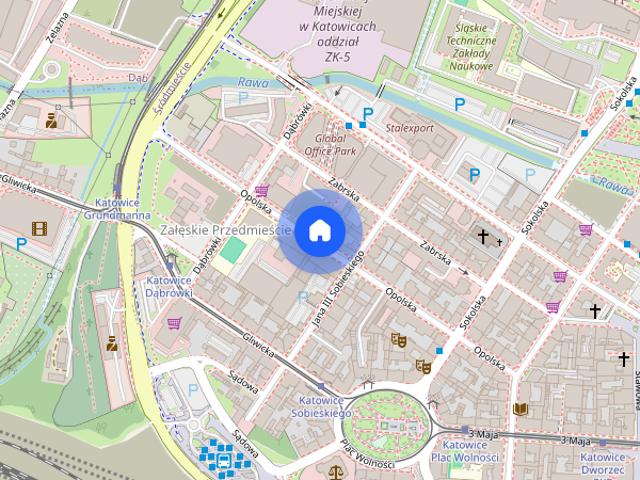 Apartament dwupokojowy. Centrum Katowic
