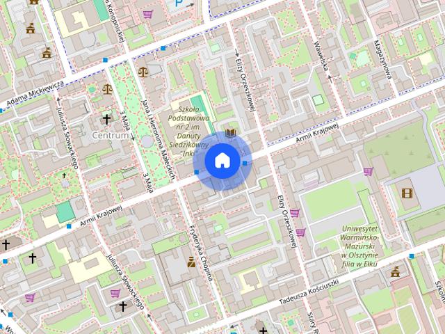 Apartament Ełk taras na dachu, siłownia, klimatyzacja 3 pokoje