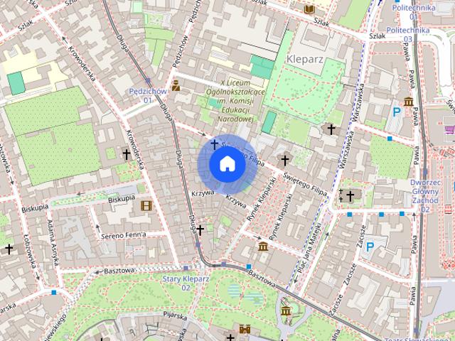Apartament z 3 sypialniami i garażem w centrum