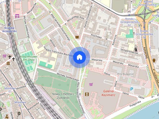 Apartament z miejscem postojowym w garażu/centrum/Grzegórzki/Kazimierz