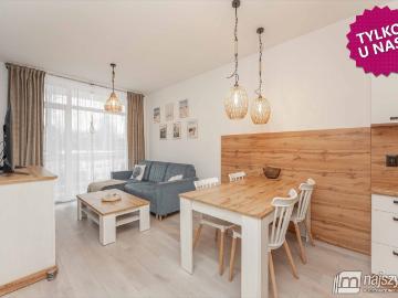 Apartament z tarasem 150m od morza, basen, plac zabaw