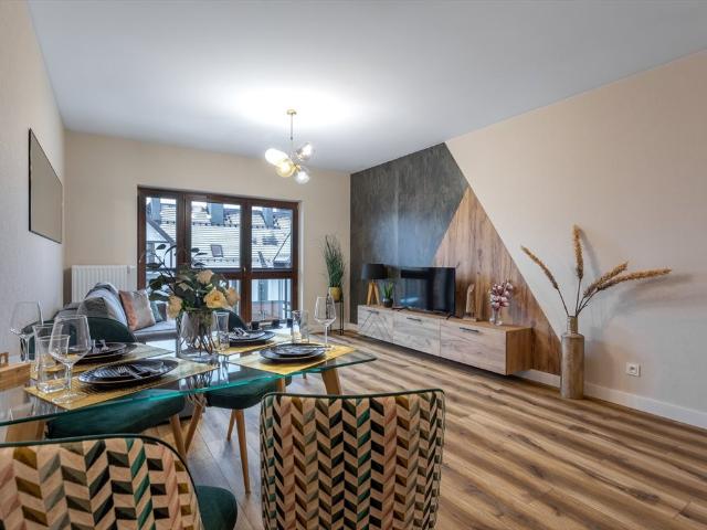 Apartament 34 m² z basenami, widok na góry, gotowy do wprowadzenia