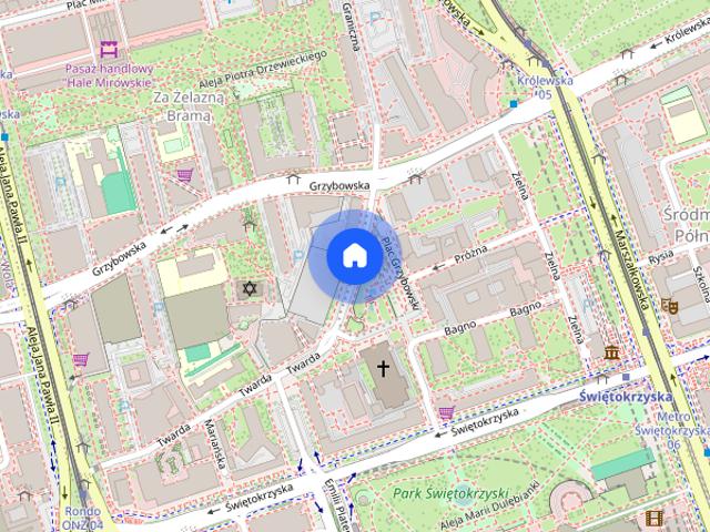 Apartament 3 pokoje z tarasem | ul. Grzybowska