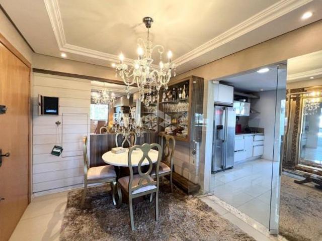 Apartamento 78,29m² mobiliado 2 Dormitórios 01 vaga coberta no Bairro Nossa Senhora das Graças em Ca