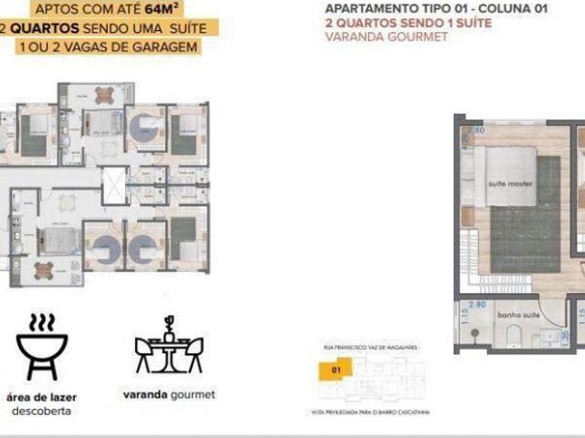 Apartamento para venda em Cascatinha, Juiz de Fora