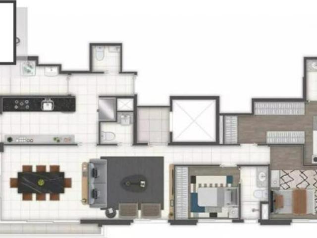 Apartamento 143 m², 3 dormitórios, 3 suítes, 2 vagas a venda na Vila Mascote