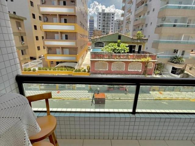 Apartamento 1 Dormitório com Sacada Gourmet e Churrasqueira a Carvão Guilhermina, Praia Grande/SP