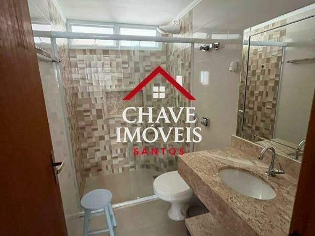 Apartamento 1 dormitório no Gonzaga Santos/SP | Mobiliado | 1 vaga | Varanda | Portaria 24h