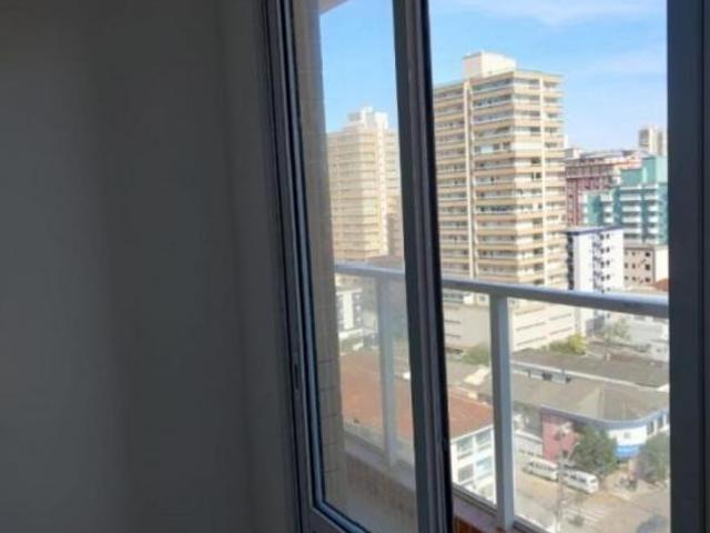 Apartamento 1 dormitório, sacada gourmet, com 37,50 M² em Praia Grande, Boqueirão, 500 metros da pra