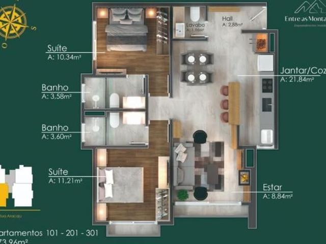 Apartamento 2 Dorm Bairro Moura