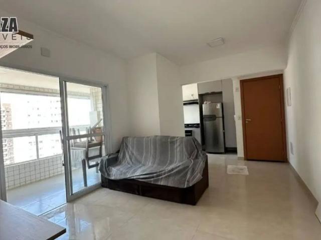 Apartamento 2 dormitórios mobiliado com sacada gourmet no Caiçara– Praia