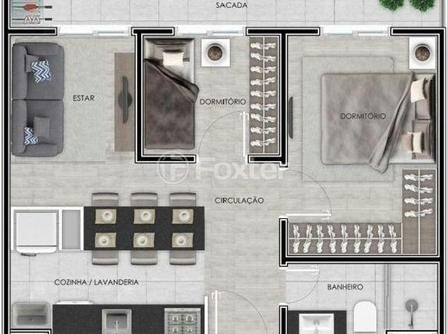 Apartamento, 2 dormitórios, 48 m², em Barnabé