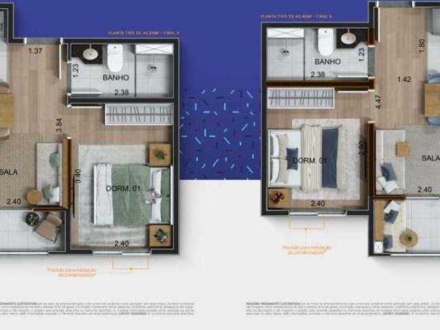 Apartamento 2 dorms com vaga Eng. Goulart