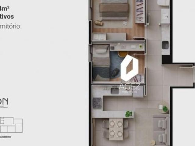 Apartamento 2 quartos, 01 vaga de garagem, Centro, Curitiba PR