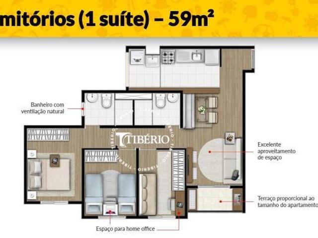 apartamento 2 quartos 59 m² Santo André São Paulo