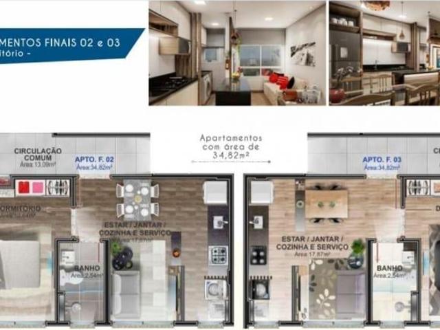 Apartamento 2 quartos, 65 m2,, 1 suíte, 1 vaga,, salão Bairro Petrópolis