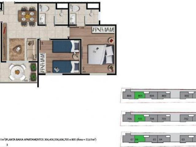 Apartamento 2 quartos Mariano Procópio