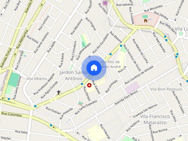 Apartamento 2 Quartos para Aluguel em Jardim Santo Antônio, Santo André – 1 Vaga