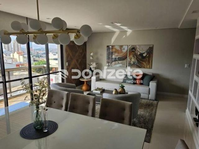 Apartamento 3 dormitórios mobiliado com 2 vagas na Vila Gilda, Santo André