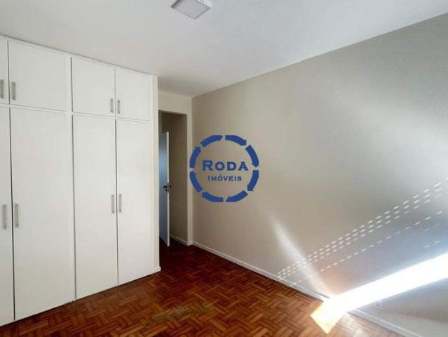 Apartamento 3 quartos 1 suíte para aluguel no Gonzaga, Santos – Frente, vista para o mar, 2 vagas