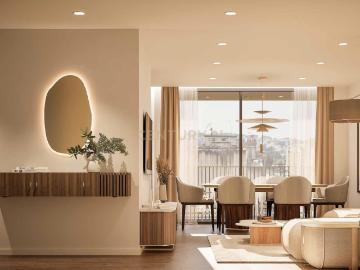 Apartamento T3 com terraço e jardim, em condomínio com piscina