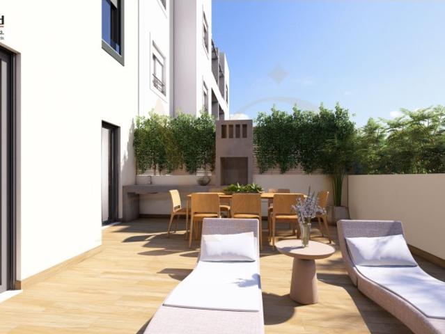 Apartamento T3 com terraço grande, jacuzzi e garagem em fase de construção
