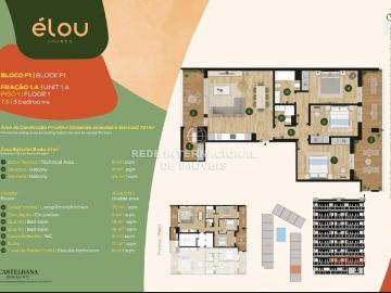 Apartamento T3 em novo condomínio privado situado em Loures