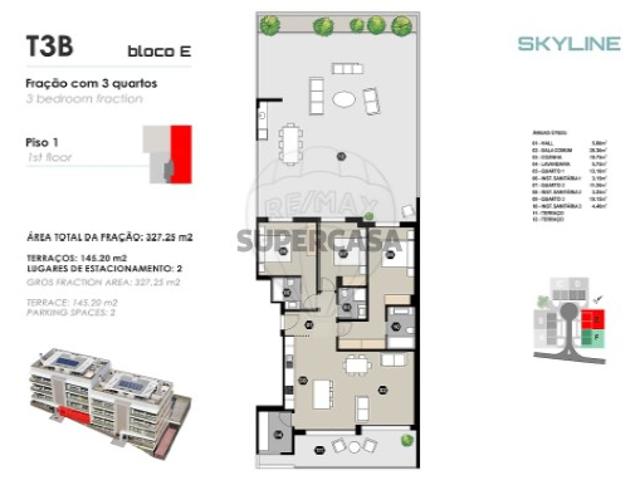 Apartamento T3 em Ramada e Caneças