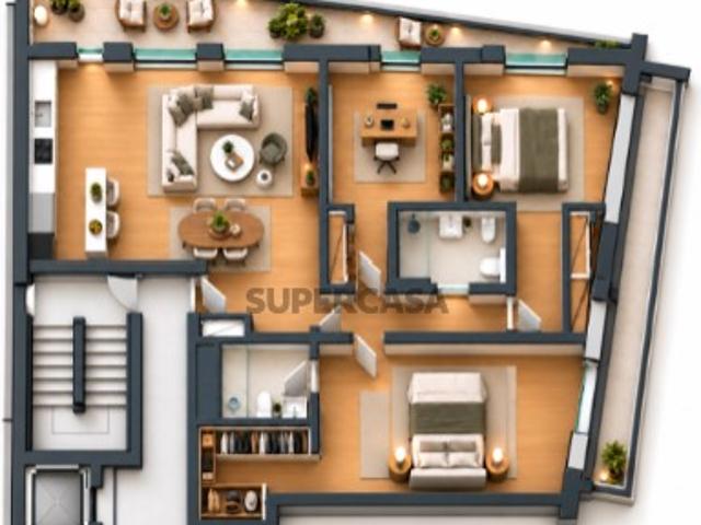 Apartamento T3 NOVO, com 2 Varandas e 3 Parqueamentos | Caneças