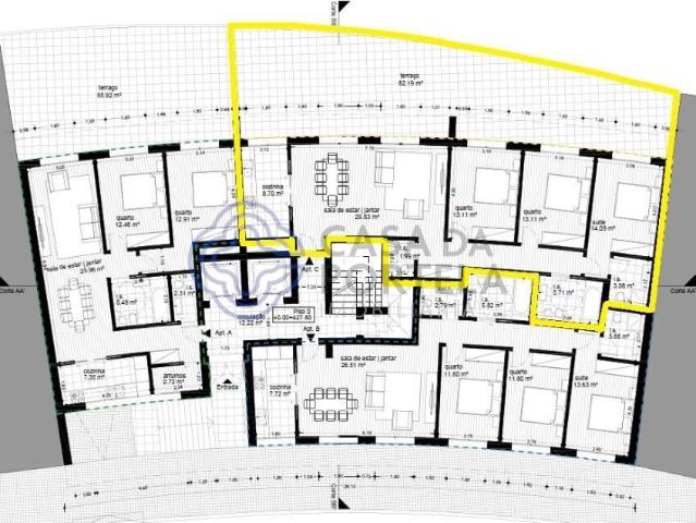 Apartamento T3 novo em construção, com lugar de garagem e el. 102m² Repeses e São Salvador