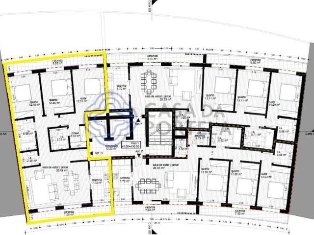 Apartamento T3 novo em construção, com lugar de garagem e elevador, perto do centro – Viseu