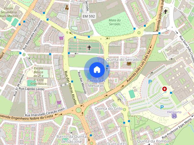 Apartamento T3 para alugar em Viseu