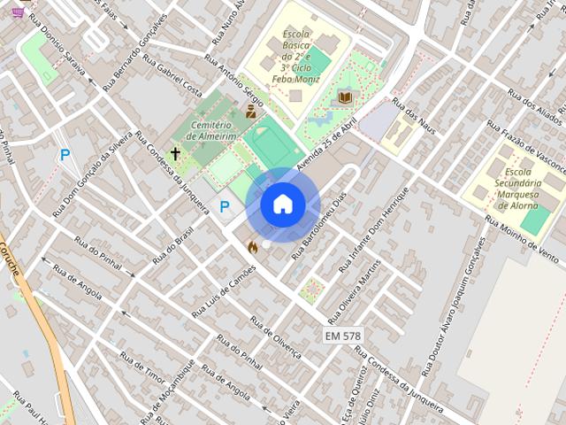 Apartamento T3 para alugar em Almeirim