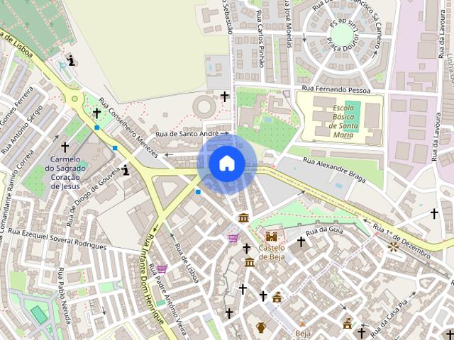 Apartamento T3 para alugar em Beja