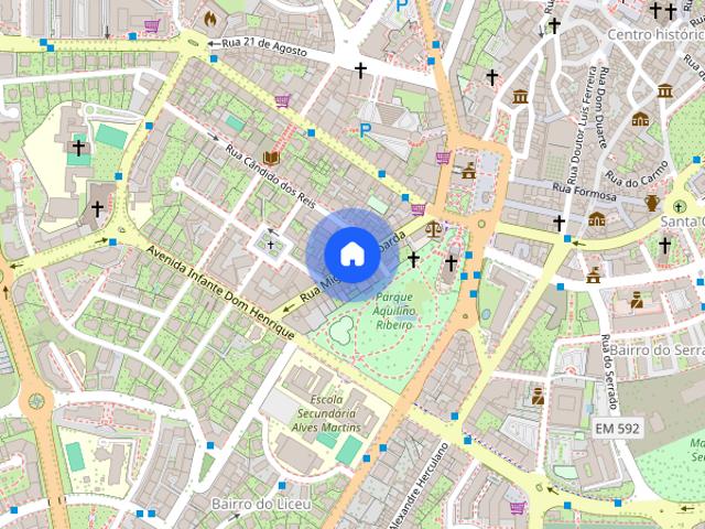 Apartamento T3 para arrendar centro cidade Viseu