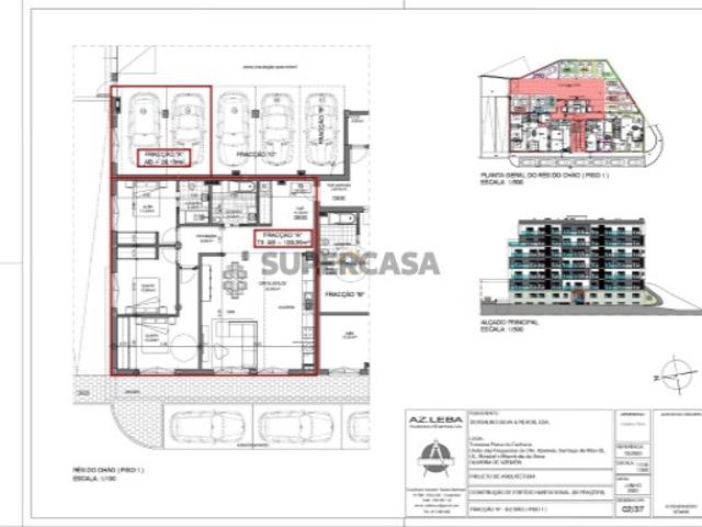 Apartamento T3 rés do chão Fração A em Construção Barrocas, Oliveira de Azeméis