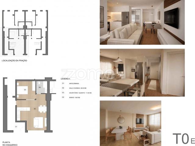 Apartamento T0+1 E Novos e Totalmente Equipados