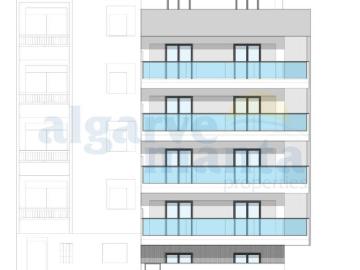 Apartamento T0+1 em Construção 2ª Linha da Praia de Monte. 32m² Monte Gordo