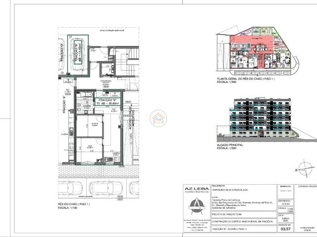 Apartamento T0+1 Fração B em Construção Barrocas, Oliveira de Azeméis