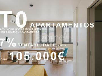 Apartamento T0 novo na Covilhã tipologia padrão