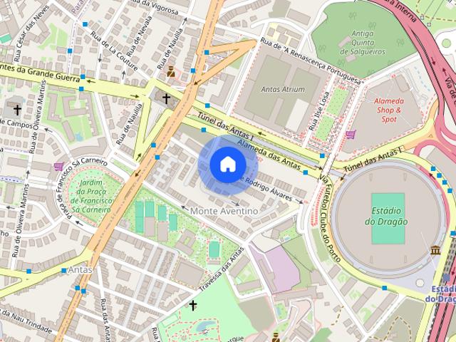 Apartamento T0 para alugar no Porto