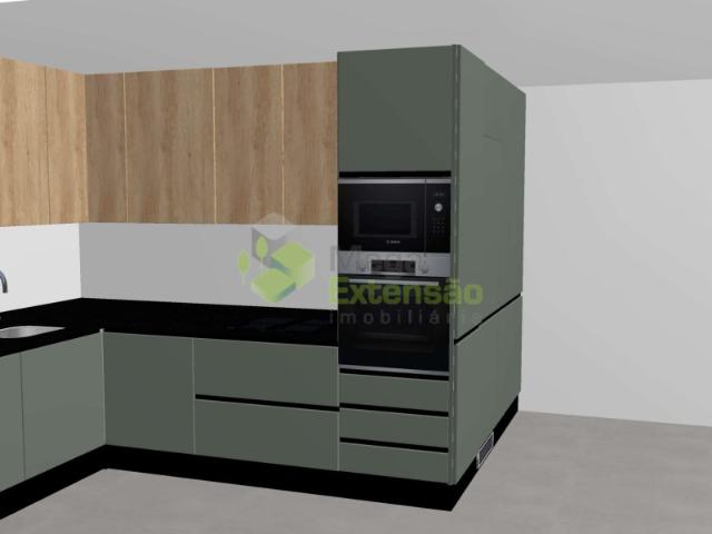 Apartamento T1+1, novo com estacionamento, para arrendamento | Centro do Cadaval