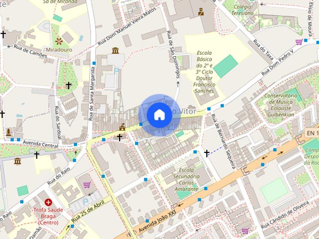 Apartamento T1+1 para alugar em Braga