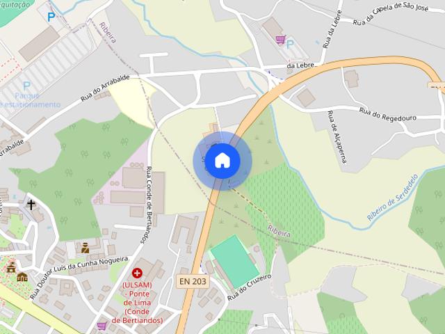 Apartamento T1+1 para alugar em Ponte de Lima