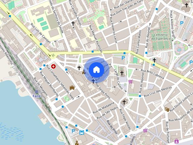 Apartamento T1 zona calma a 5 minutos a pe do centro de Faro