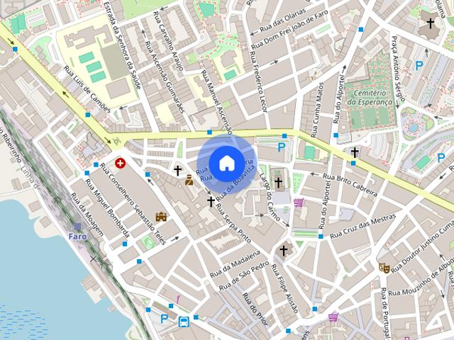 Apartamento T1 zona calma a 5 minutos a pe do centro de Faro